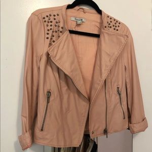 Leather blazer